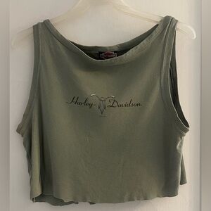Vintage Harley-Davidson Green Tank Top